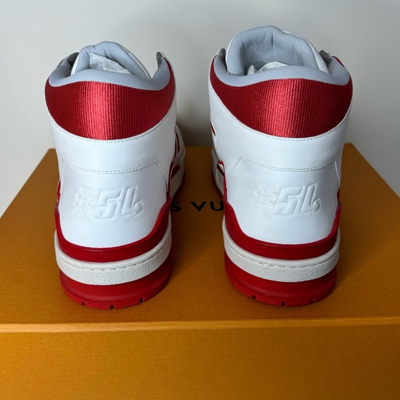 Louis Vuitton LV Mid Trainer Red/White European size 11. - Picture 5 of 8